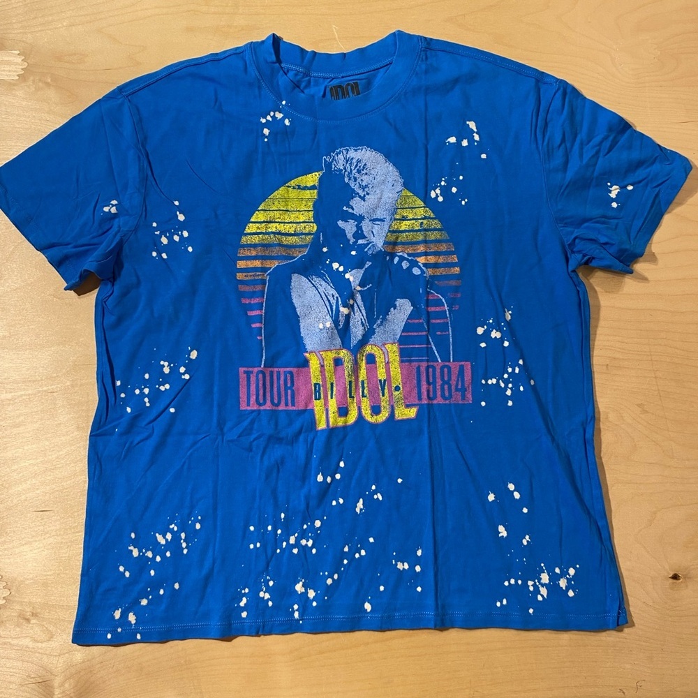 Billy Idol Blue Graphic Tour T-Shirt XL (OP)